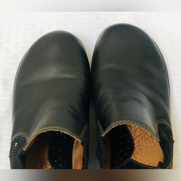 BOC Born Concept Black Leather Stefana Clog Appropriate 3” Heel - Picture 7 of 9